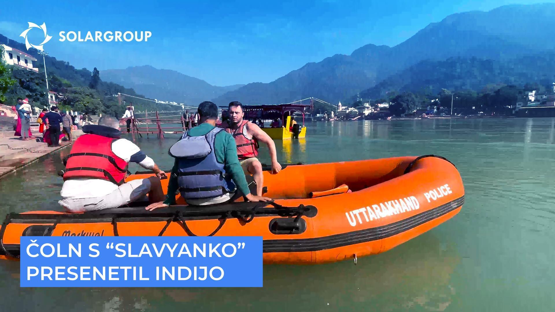 Kako je motor za čoln s "Slavyanko" presenetil poslovneže iz Indije