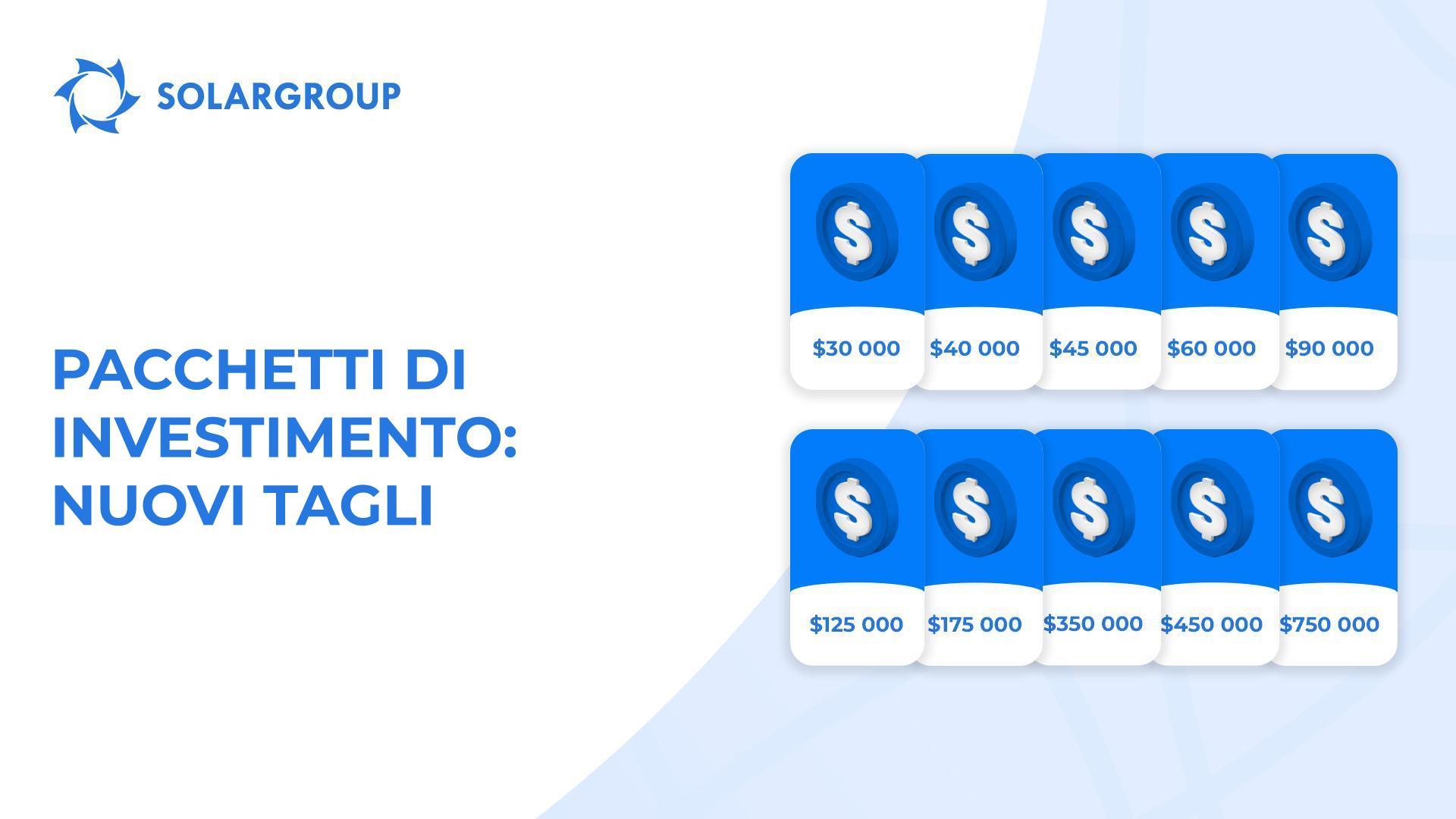 30.000$ e altri 9 nuovi tagli