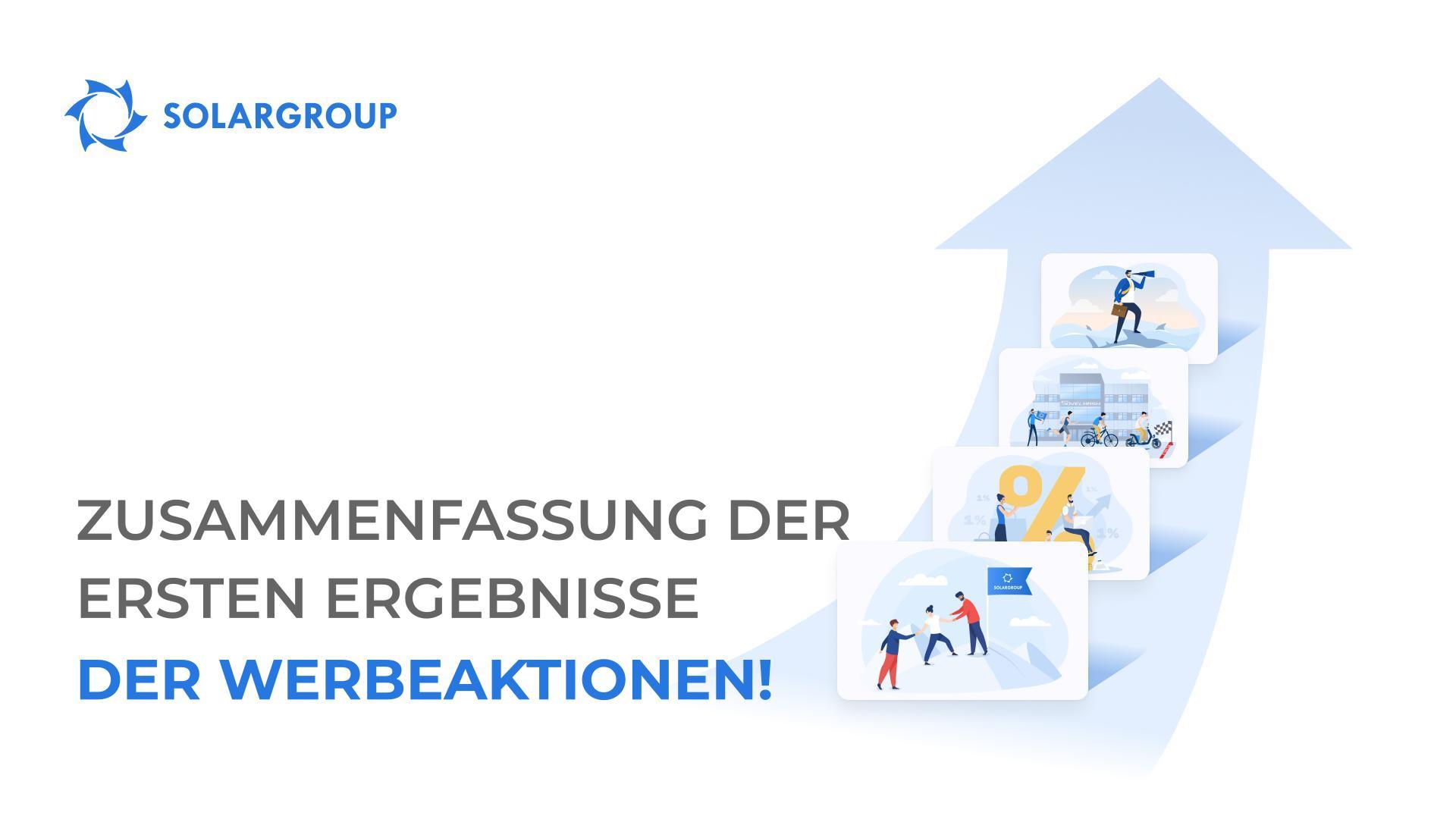 Zusammenfassung der ersten Ergebnisse der Werbeaktionen!