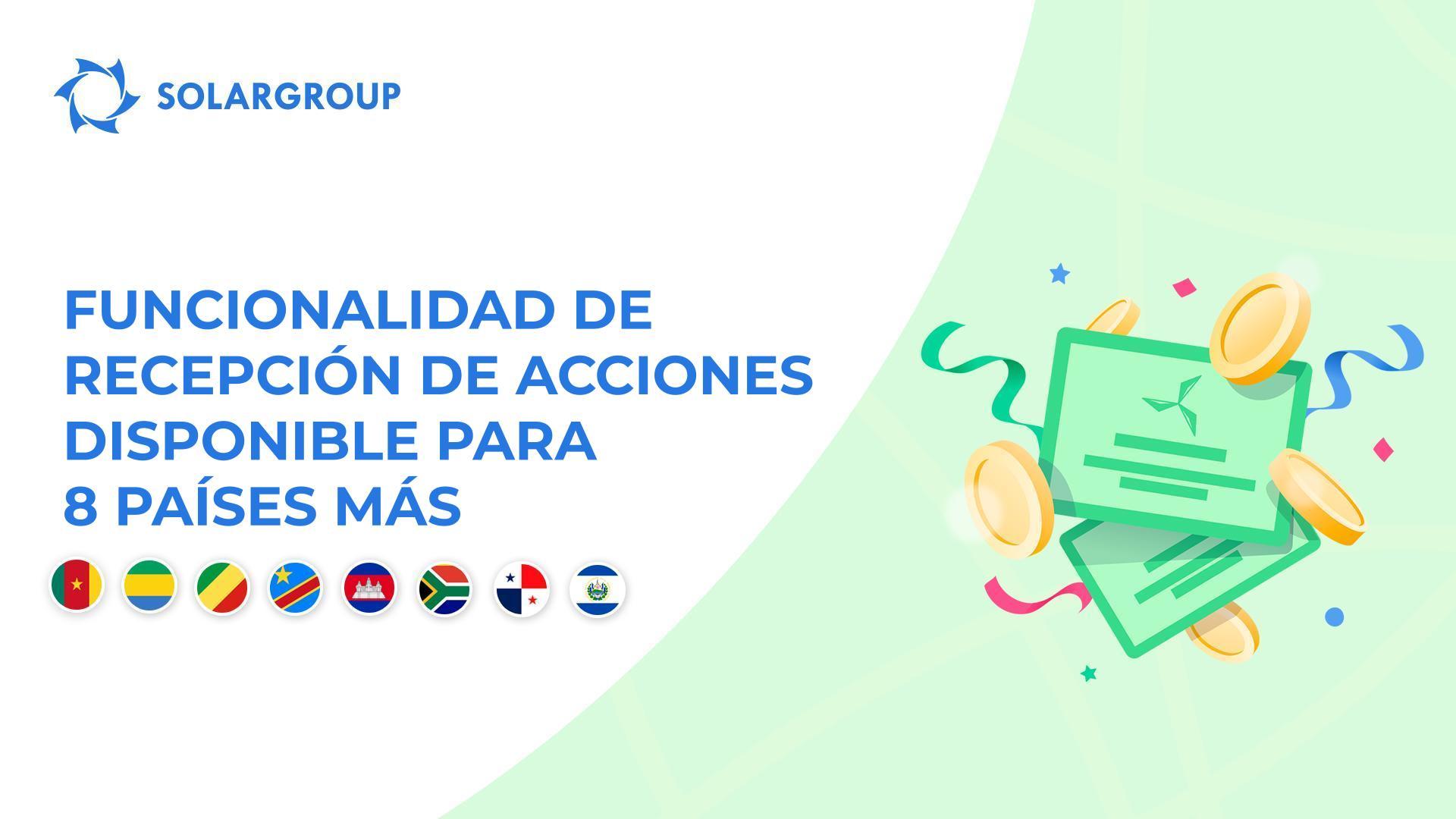Abrimos la funcionalidad en los países: Camerún, Gabón, República del Congo, República Democrática del Congo, Camboya, Sudáfrica, Panamá, El Salvador