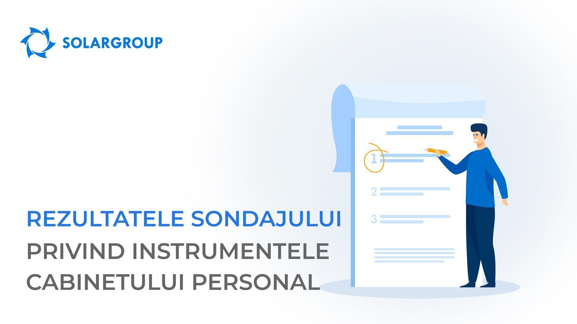 Rezultatele sondajului privind instrumentele cabinetului personal