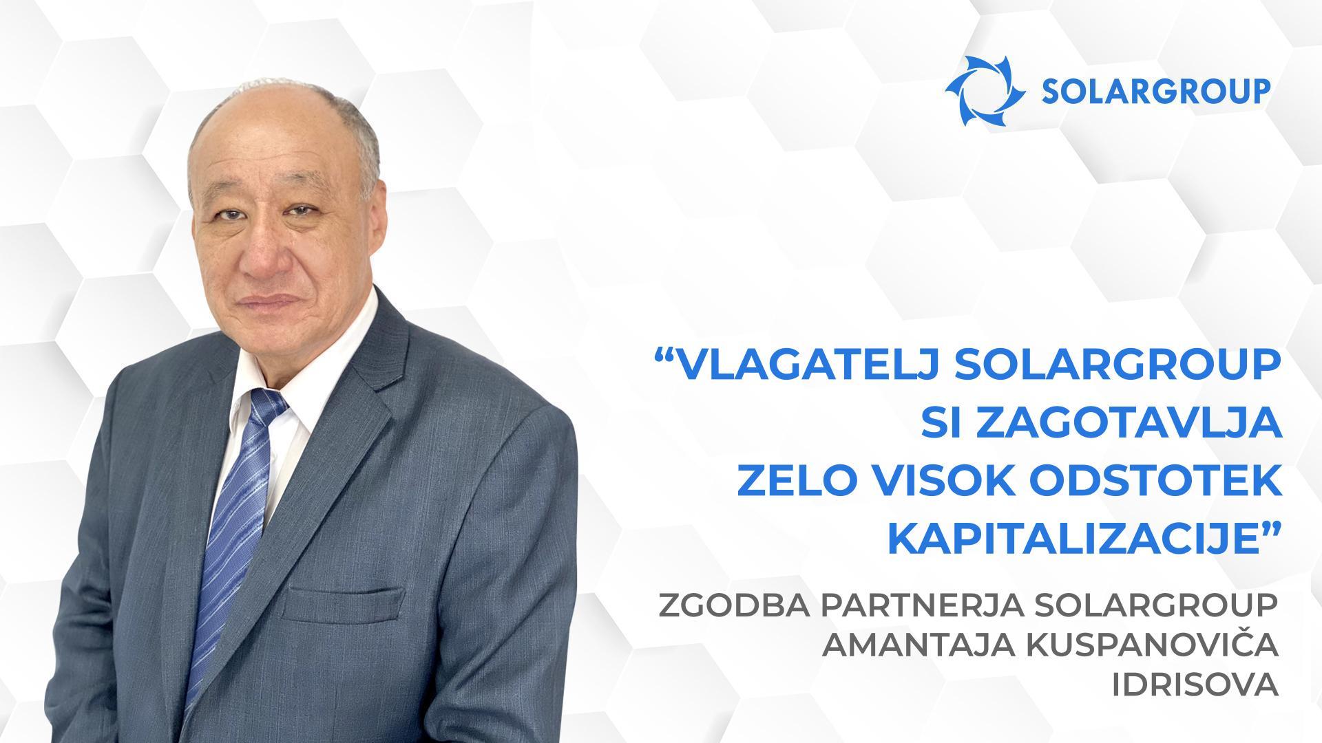 Ko povabim ljudi, vedno delim svojo osebno izkušnjo | Zgodba partnerja SOLARGROUP Amantaja Kuspanoviča Idrisova