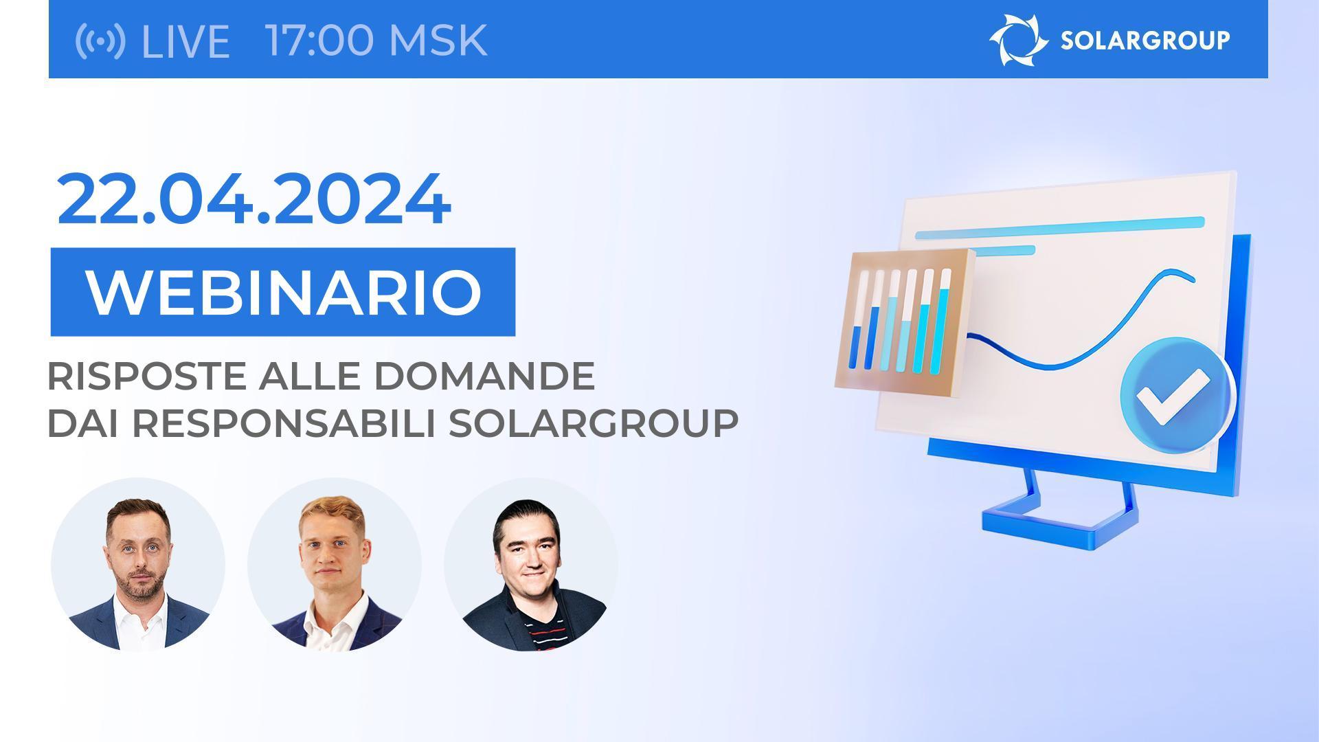 Diretta con la dirigenza SOLARGROUP